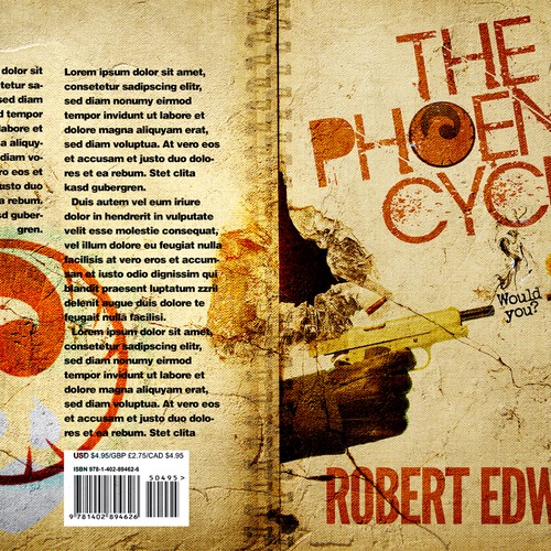 Create a gripping book cover that doesn't let go! Design by Ed Davad