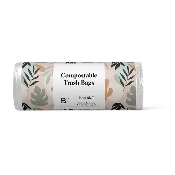 Compostable Trash Bags Label Design
