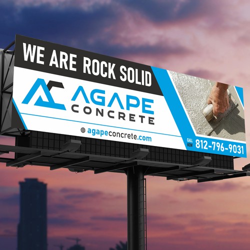 AN AMAZING CONCRETE COMPANY BILLBOARD NEEDED Aprox 14’ tall and 48’ wide Design by JobDONE