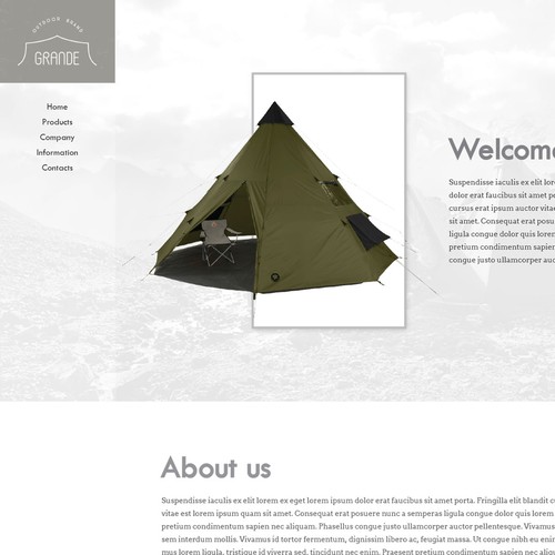 Web page design contest entry by Intricate