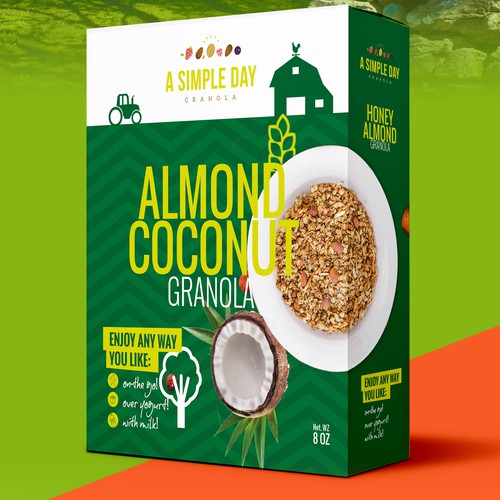 A Simple Day Granola Box Design Design by flaglab