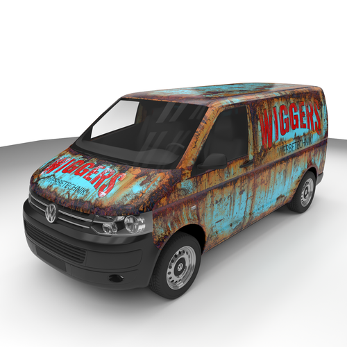 Rusty vw t5, Car, truck or van wrap contest