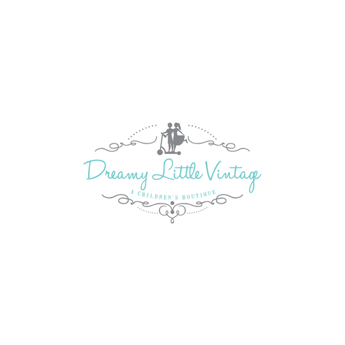 Design a "dreamy" logo for a brand new children's vintage clothing boutique Réalisé par Gobbeltygook