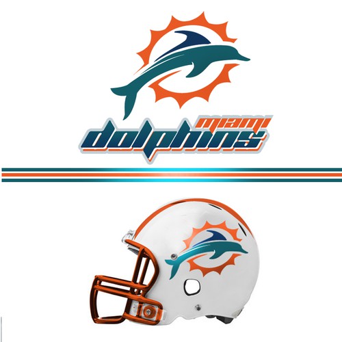 99designs community contest: Help the Miami Dolphins NFL team re-design its logo! Design réalisé par purefusionmedia