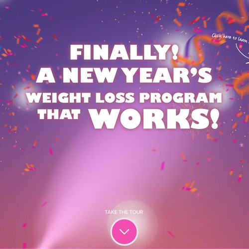 Create the next website design for Skinny Fiber New Year's Challenge Diseño de Webnomica