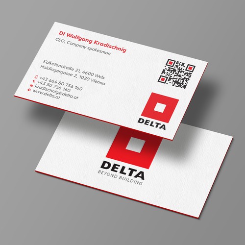 DELTA Business Card Relaunch Design réalisé par Design sp