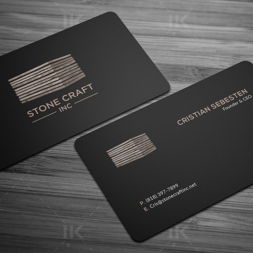 Business Card - Stone Craft Design réalisé par IK_Designs