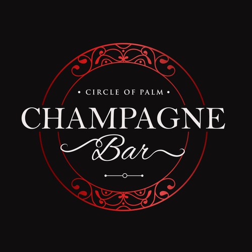 Luxury and modern Champagne Bar logo Design by Jacob Gomes