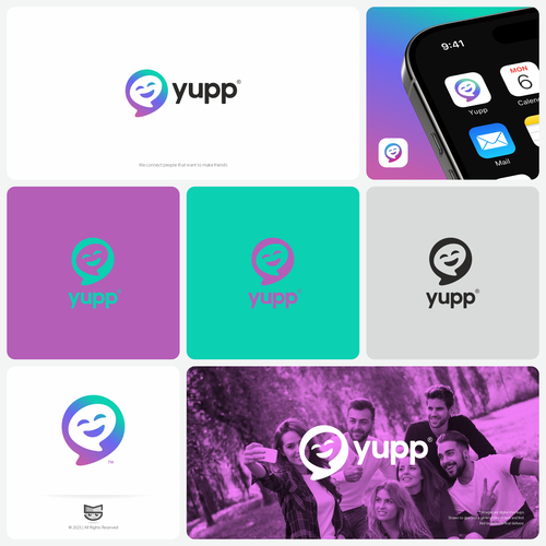 Designs | Design a Fun & Playful Logo for a Friend-Making App | Logo ...