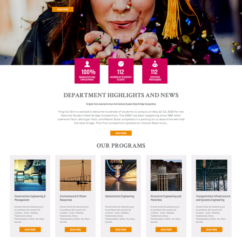 Proposition sur un concours de Design de thème WordPress, réalisée par nazdesigns7