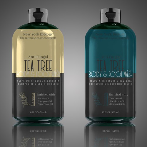 Create a Winning Product Label for our Tea Tree Body Wash!! Design by Hussein Elfiky