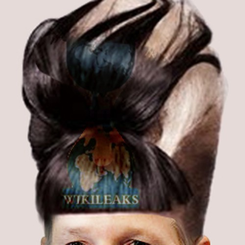 Design the next great hair style for Julian Assange (Wikileaks) Diseño de colin.corrado