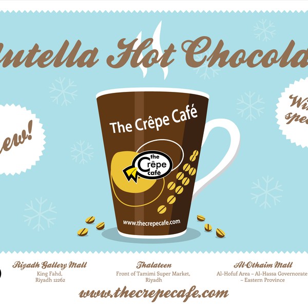 Design for Crepe Cafe promotional drink