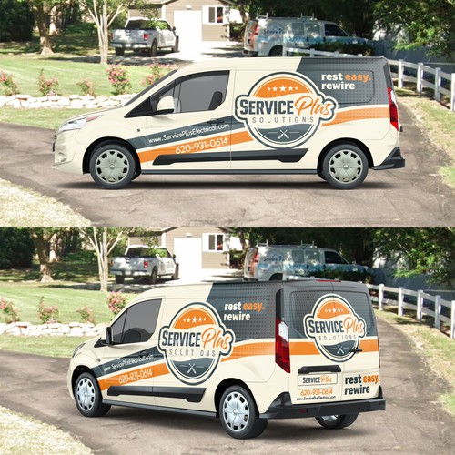 Designs | Thoughtful. Thorough. Clean. Service Plus Electrical van ...