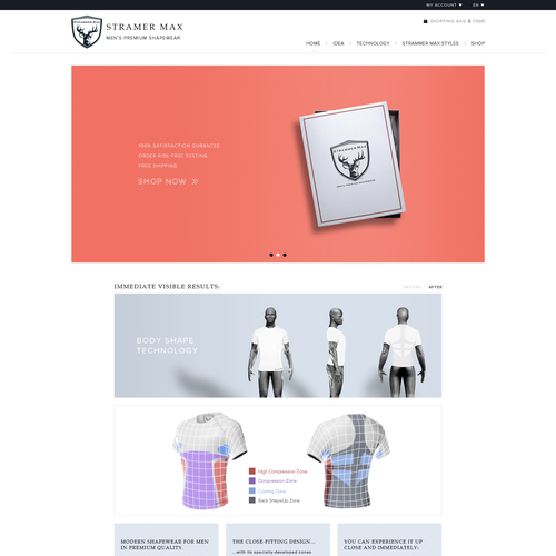 Web page design contest entry by Milan: