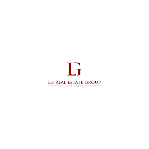 Create a modern, bold, and sleek logo for LG Real Estate Group Design by allunanpasir