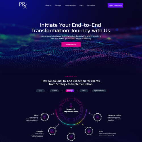 High-End Consulting Website Design Design by Web Hub