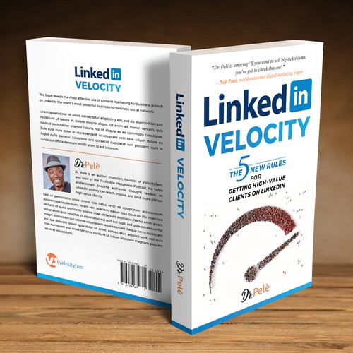 Design the book cover for 'LINKEDIN VELOCITY' Design by Klassic Designs