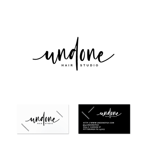 Luxury Hair Salon Logo and business card design Diseño de Gobbeltygook