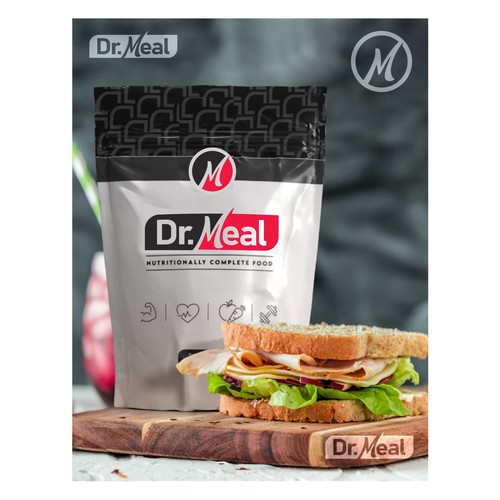 コンペ「Meal Replacement Powder - Dr. Meal Logo」のデザイン by herulogoさん 