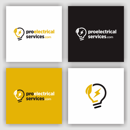 we need a powerful logo to attract customers whit electrical projects or needs Design by Vonsign Studio