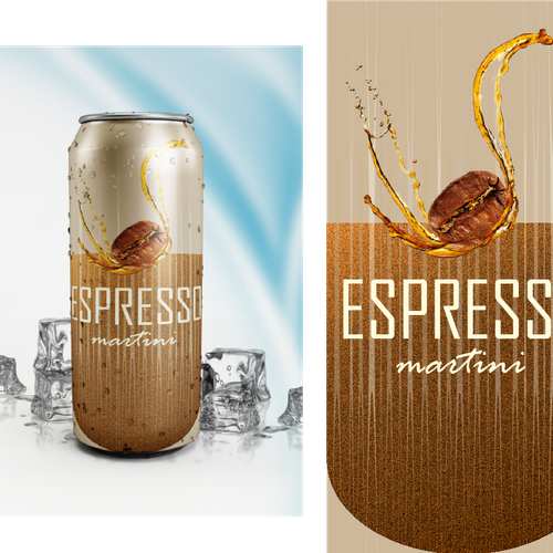 Logo / Product Design for new Espresso Martini beverage Design by morgan marinoni