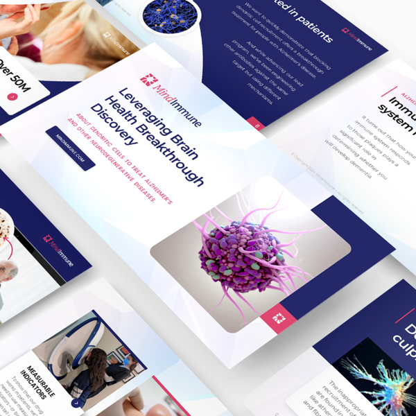 Design by Auf Hidayat titled "PPT for A brain health"