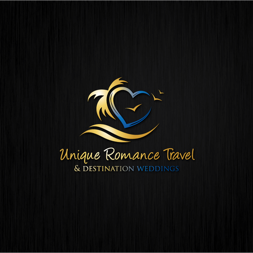 Create a LUXURY ROMANCE TRAVEL AGENCY identity targeting the wedding industry. Design by Ajoy Paul