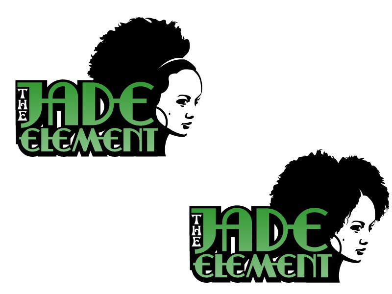 Afro logo with the title 'Neo-70's style logo wanted The Jade Element'