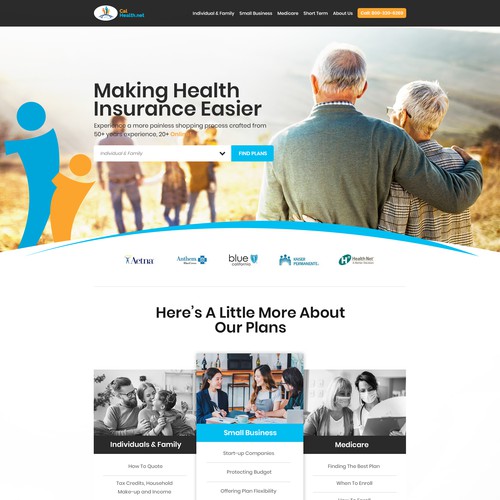 Established health insurance website in need of creative and original re-think Design réalisé par Maddy Creative