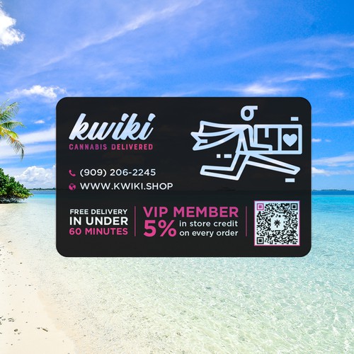 VIP membership card for a cannabis delivery service Réalisé par Brandmaker artist