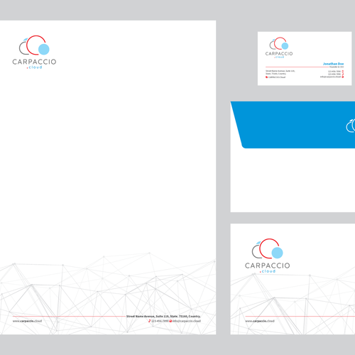 Give more muscle to research with graphic ID for CARPACCIO.cloud Design by DesignsTRIBE