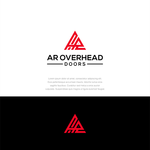 overhead door business logo rebranding Design by DSGNESIA™