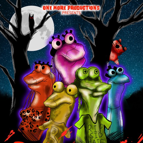 !!!DESIGN A SOCK-PUPPET HORROR/COMEDY MOVIE POSTER!!! Design by Sergheiev