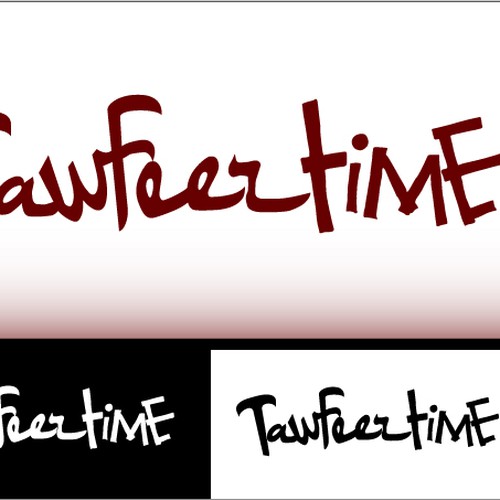 logo for " Tawfeertime" Design by Ryan Gene