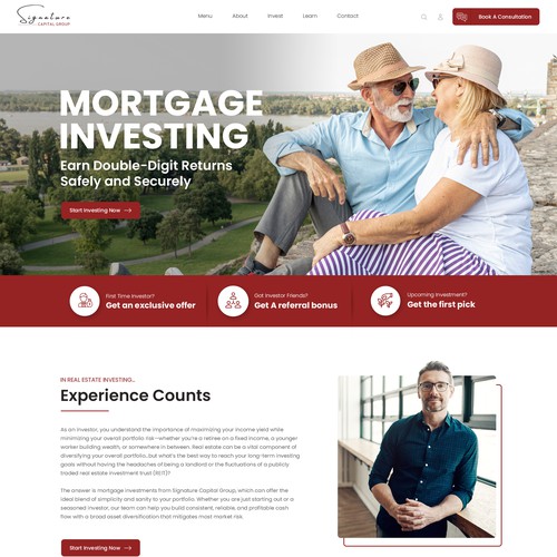 Designs | Elevate Signature Capital Group: Website Redesign Challenge ...