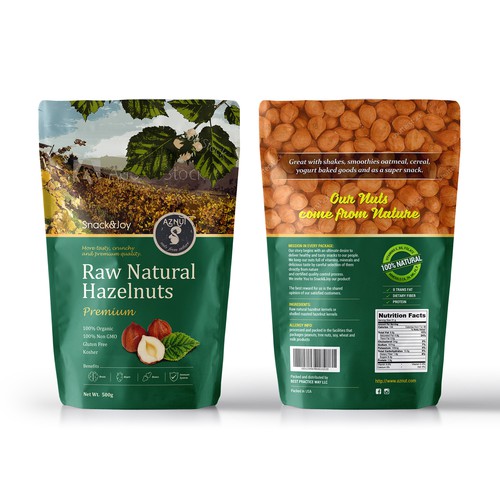 Create a great product package for Aznut hazelnuts Réalisé par UniqueHub