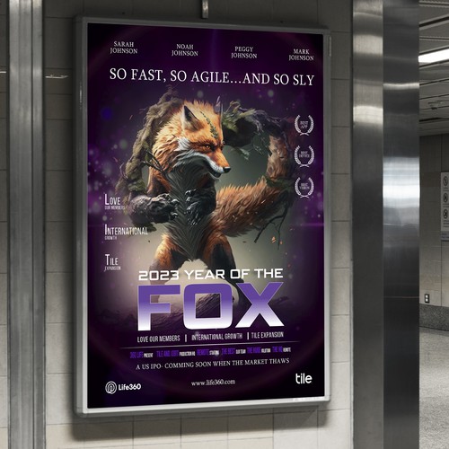 Life360 2023 Year of the Fox Poster Design by Sketch Media™