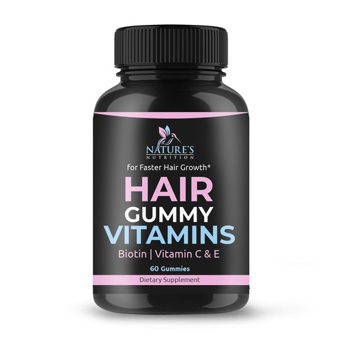 Nature's Nutrition needs a Gummy Vitamins black label Design by bilyanas