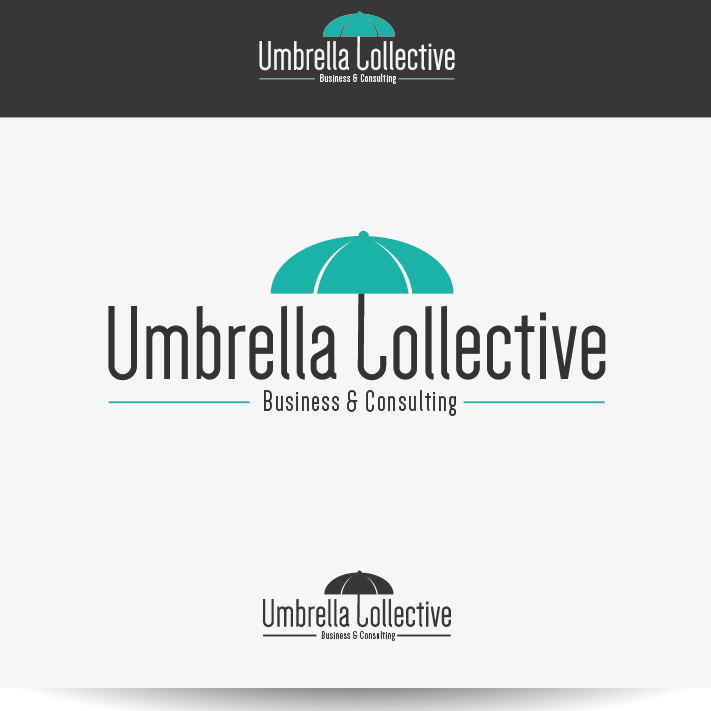 Umbrella logo with the title 'Create a super impressive logo for a group of top industry professionals'