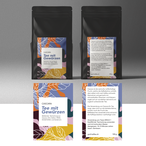 Diseño de Cascara tea label de just.chaosofart