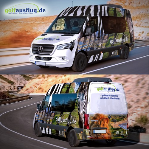Mini Bus wraping for touristik Mercedes Sprinter Design by adelea
