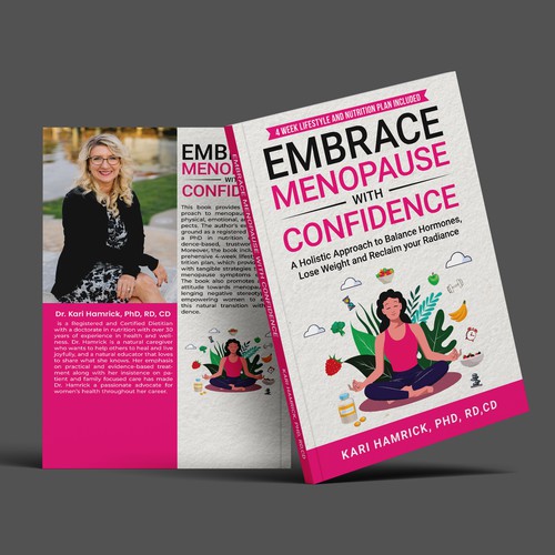 Design a holistic health book cover for midlife women seeking empowerment Design by The Cloud Digital