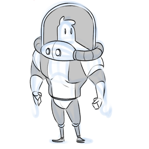 Astronaut Mascot Design for Moonshot Crypto Project Design by Israel Trejo