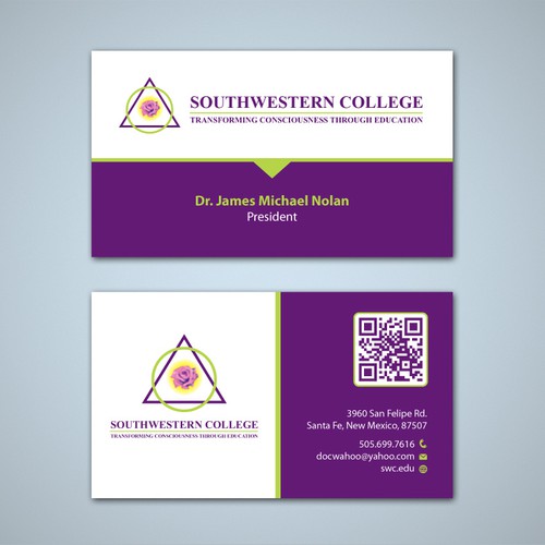 Create The Next Business Card For Southwestern College In Santa Fe