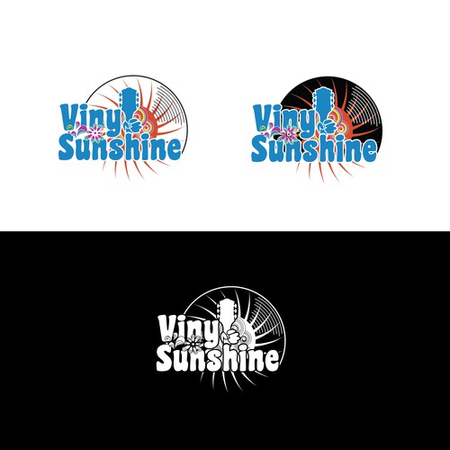 Vinyl Sunshine needs an uplifting retro, 60s/70s BAND logo Design by Kristina2-d