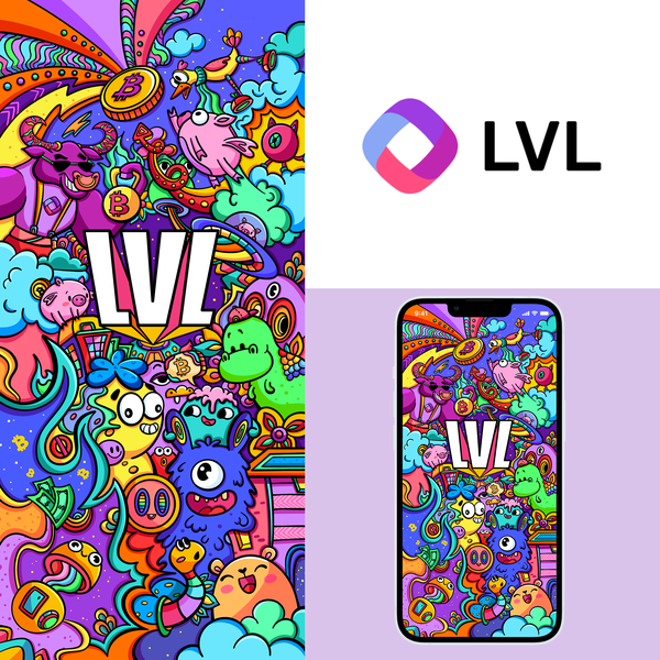 Design by Alice Z. titled "illustration for Crypto Bank App"