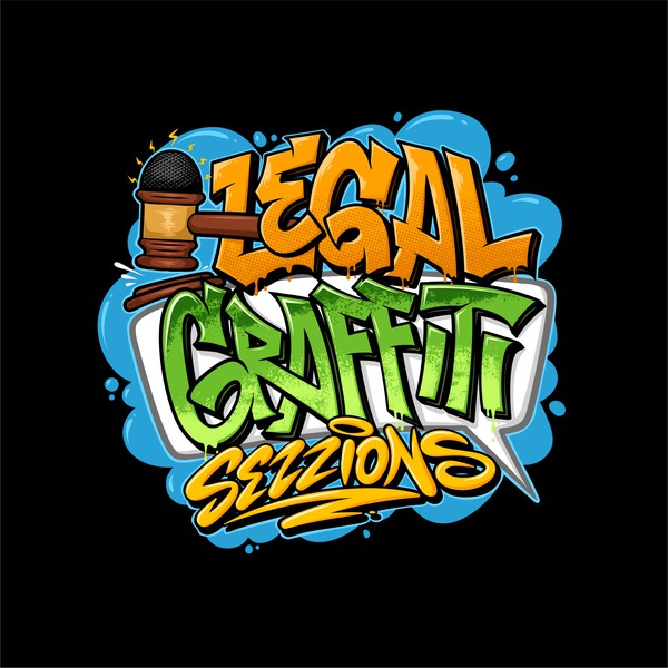 GRAFFITI logo for new podcast from personal injury lawyer