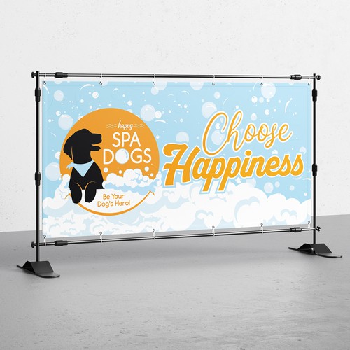 Choose Happiness Banner Design Design by yashva2018