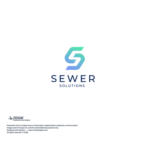 Sewer Contractor Logo Design by nmxdsgns™